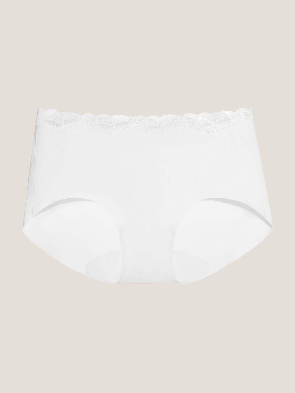 Basic Seamless Lace-Trimmed Boxer Brief